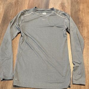 Nike Gray Long Sleeve Kids Tee